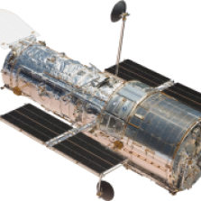 Shown here is NASA's Hubble Space Telescope, which can observe ultraviolet light, visible light, and near-infrared light. Credit: NASA