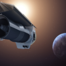 Shown here is NASA's Spitzer Space Telescope, which can observe infrared light. Credit: NASA